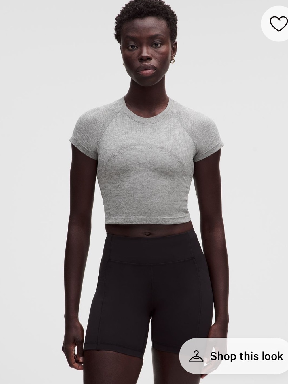 Lululemon swiftly tech cropped short sleeve shirt